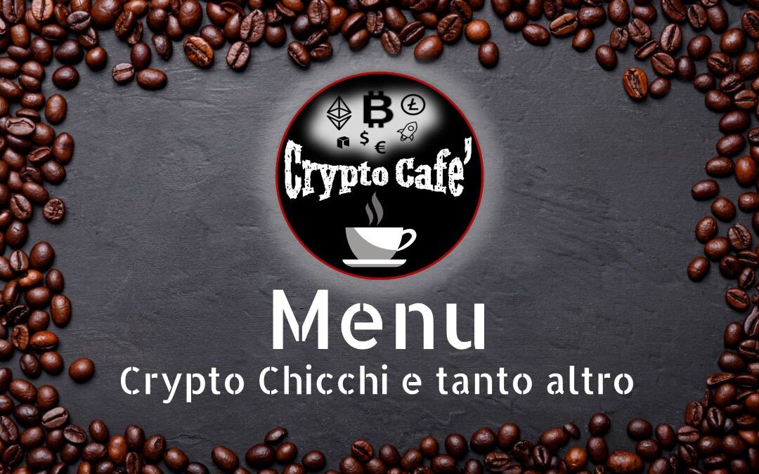 Il MENU di Crypto Cafè
